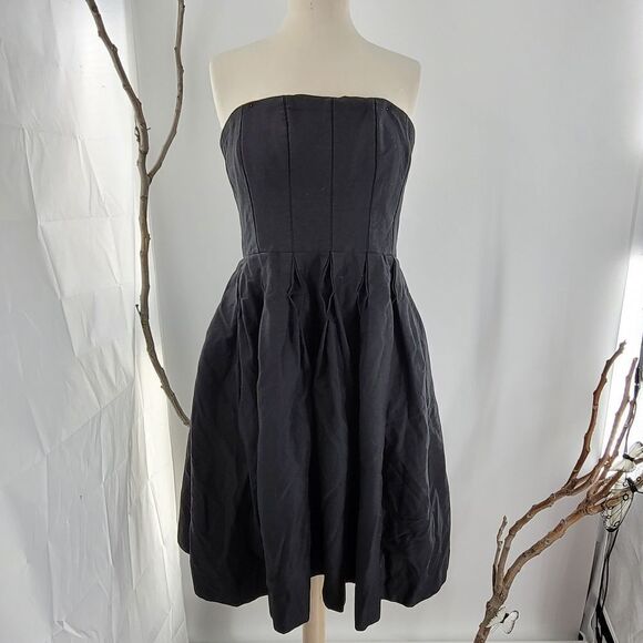 Calvin Klein pleated strapless corset fit and flare dress - Picture 3 of 10